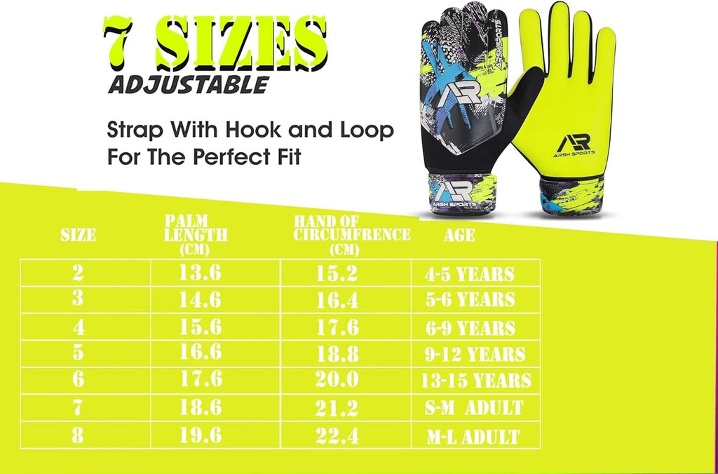 Guantes De Portero Arquero De Fútbol Con Palmas Antideslizante