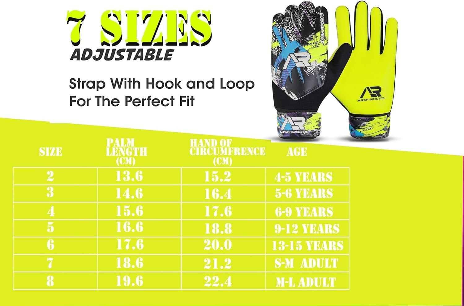 Guantes De Portero Arquero De Fútbol Con Palmas Antideslizante